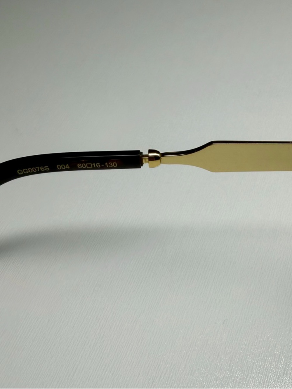 Gucci GG0076S 003 Tortoise Brown/Gold Sunglasses – Brown Lens - Picture 5 of 7